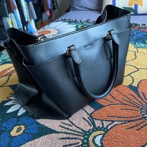 Mango Black Tote Hand Bag